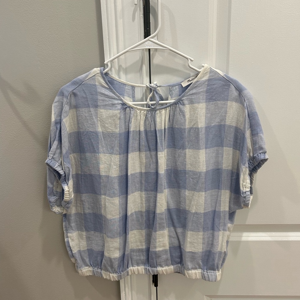 Madewell gingham top